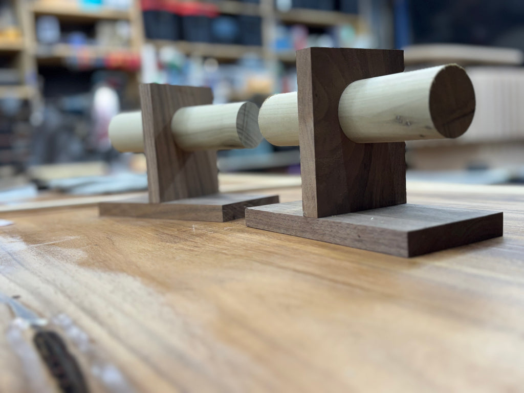 Handmade Walnut and Poplar Watch Stands