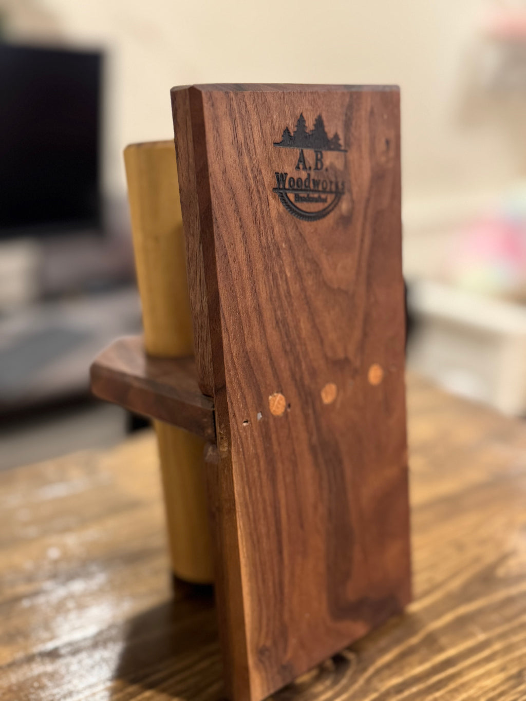 Handmade Walnut and Poplar Watch Stands