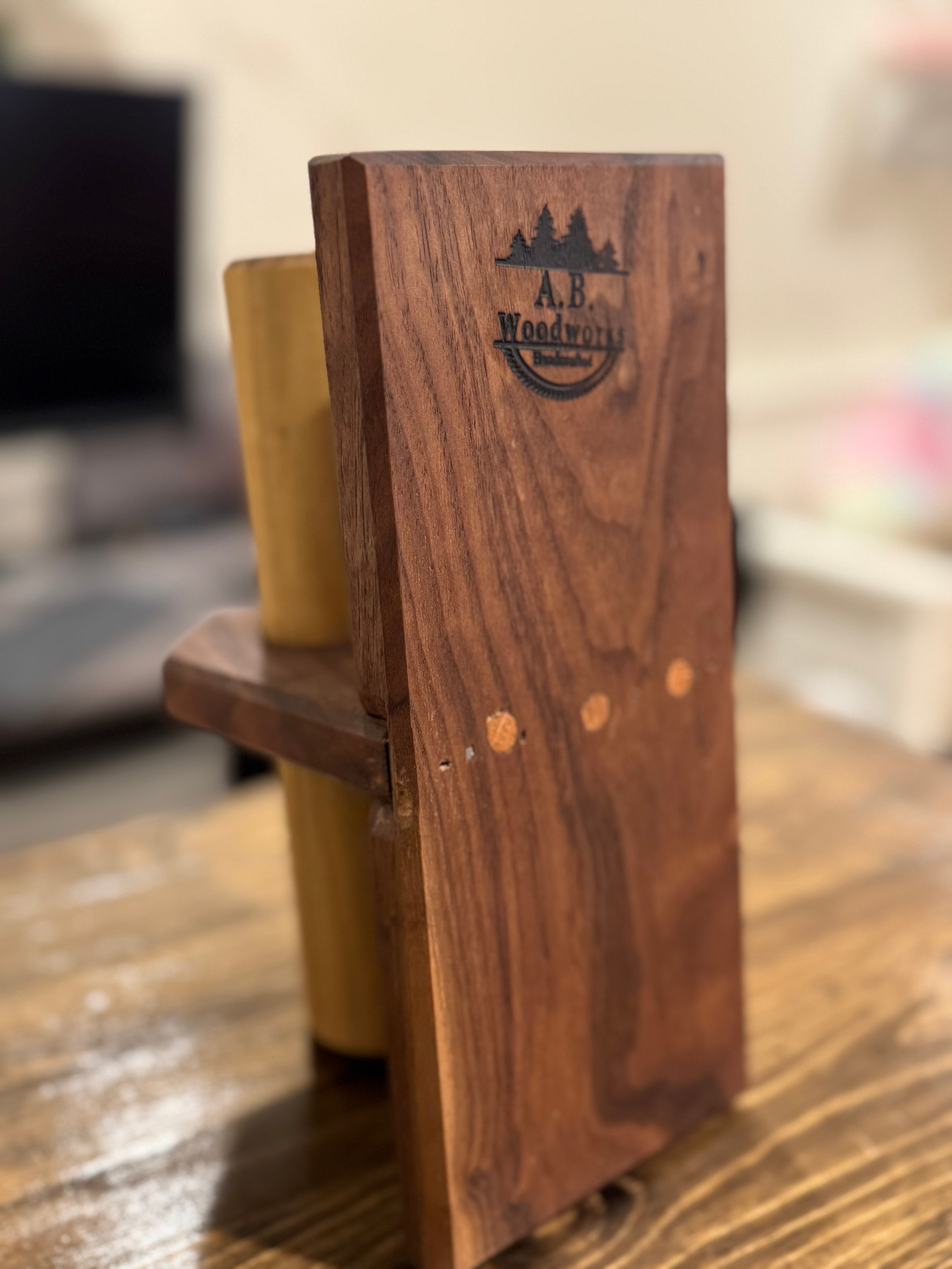 Handmade Walnut and Poplar Watch Stands
