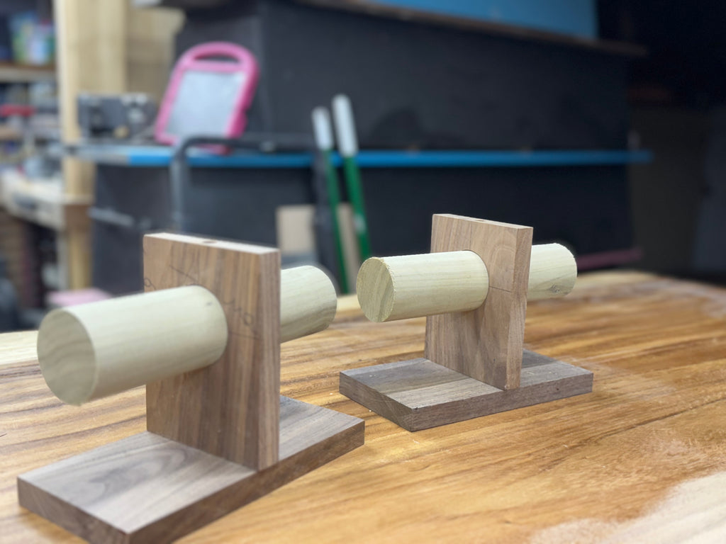 Handmade Walnut and Poplar Watch Stands