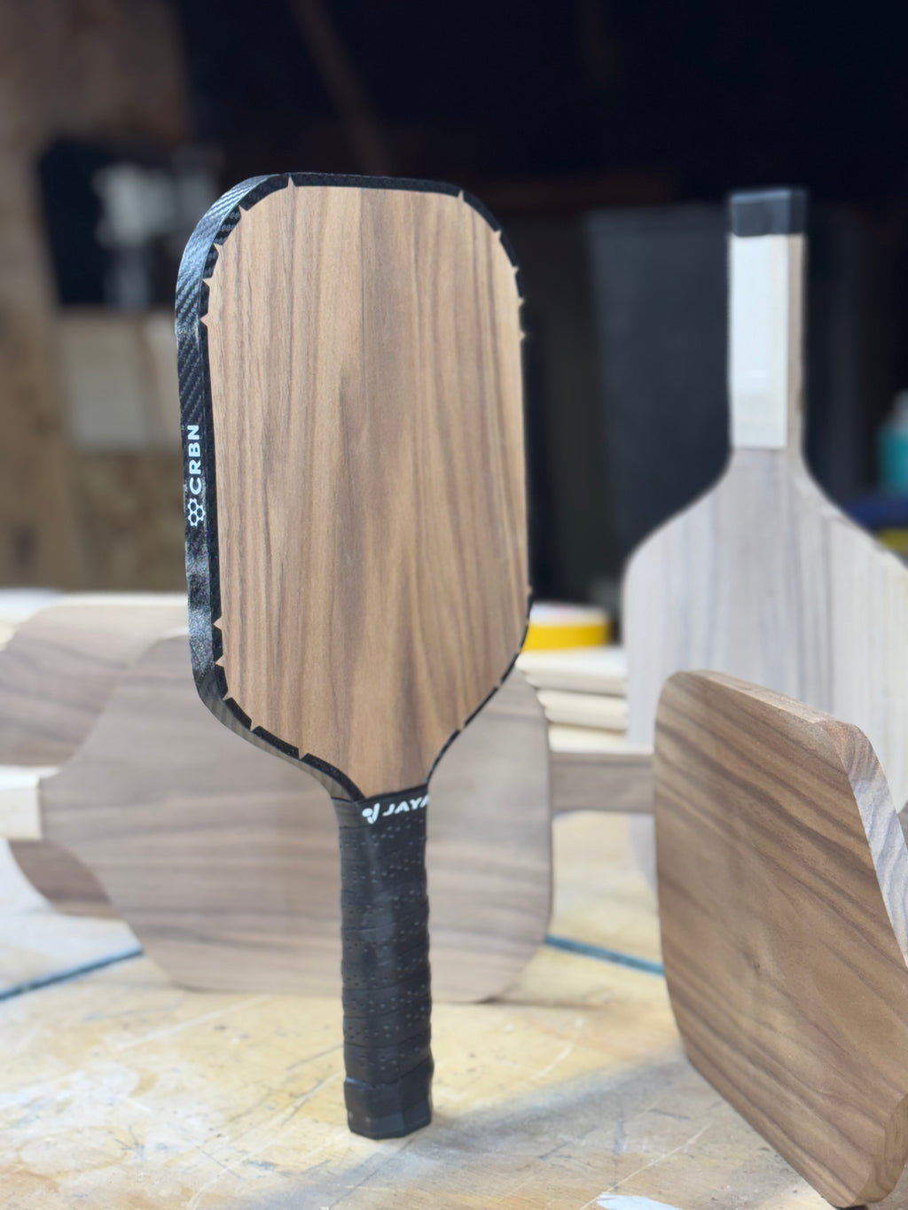 Handmade Walnut Pickleball Paddle. Laser Engraving Available
