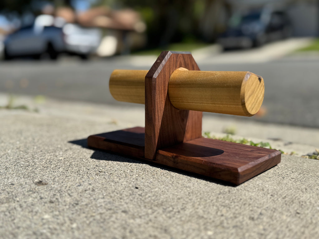 Handmade Walnut and Poplar Watch Stands